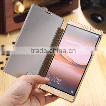 Mirror Clear View Slim Flip Leather Case Cover for Huawei Mate8