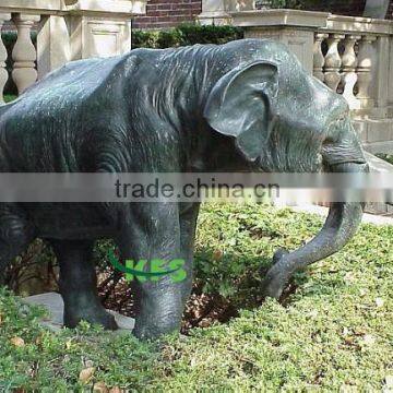 Bronze animal statue of antique elephant