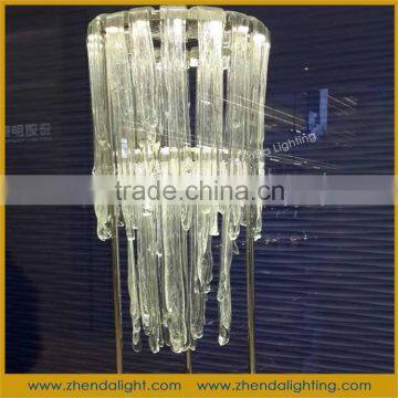 rough shape decorative rope chained crystal chandelier pendnat light