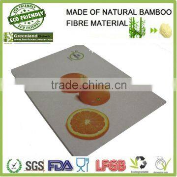 printed hotsale bamboo fibre kitchenware cutting board with hanging hole, bamboo cutting board                        
                                                Quality Choice