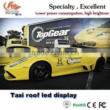 RGX 2015 hot sale taxi kab top full color led display