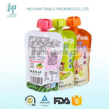 Gravure Printing and Laminated Plastic Flexible Packaging Spout Pouch