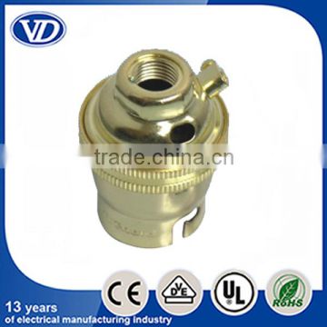 B22 iron plated brass lampholder