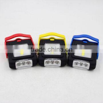 Powerful Rotating Magnetic 3LED + 3W COB Work Light With Hook photo-3