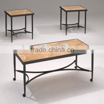 Modern Coffee Table Set /Hot Sale Antique Marble MDF Wood Cafe Table Sets