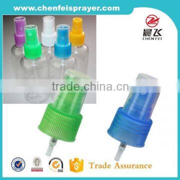 Chinese factory high quality custom 20mm ribbed closure dosage 0.12ml fine mist spray pump in different color