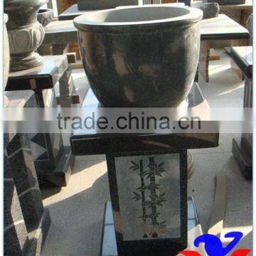 Black Granite Flowerpots