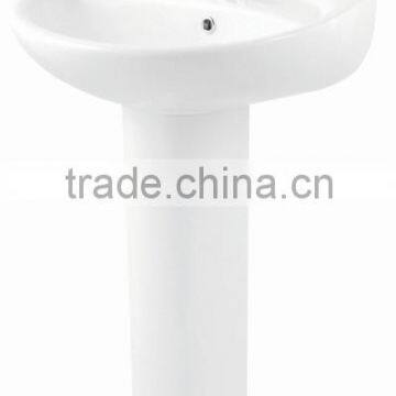 Round ceramic full Pedestalwash Basin