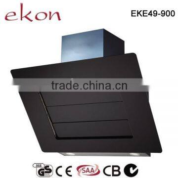 New European Style Whole Black Automatic Open Kitchen Vent Hood
