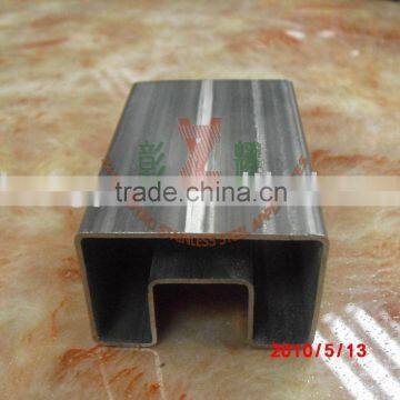railing fitting with square single slot groove handrail tube