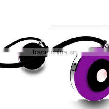 Fashion Super Mini wireless neckband sport Bluetooth Stereo Headset in 2014