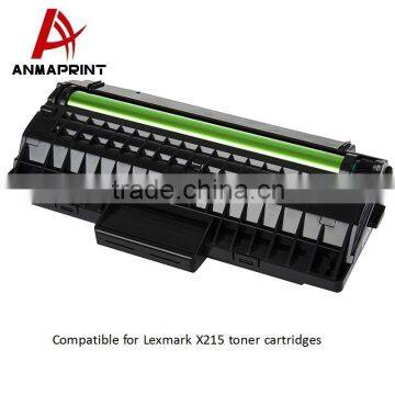 China supplier compatible X215 toner cartridges use for Lex mark X215 laser printer cartridges