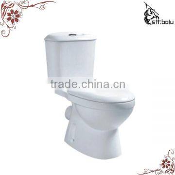 Bathroom Toilet Siphon Ceramic WC Two Pcs Toilet