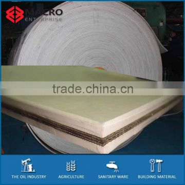 EP125 polyester white rubeer cover conveying belts