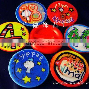 plastic clip button badge for promotion