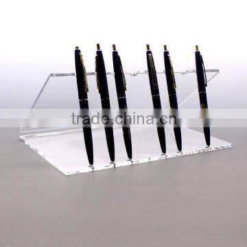 clear acrylic pen display stand with 8 pens