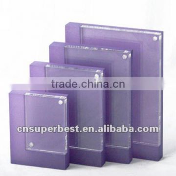 Purple color acrylic photo frame