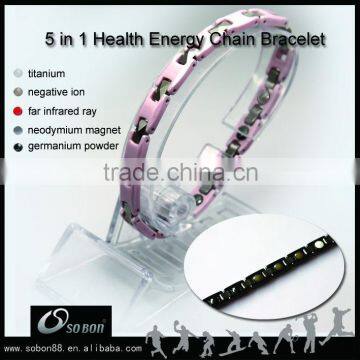 4 in 1 bio magnetic titanium germanium ceramic bracelet