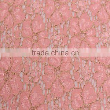2015 African Gold Cord Cotton Guipure Lace Fabric photo-3