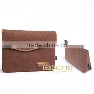 2015 Custom Fancy Elegant Felt Laptop Bag for Women Shenzhen LOGO