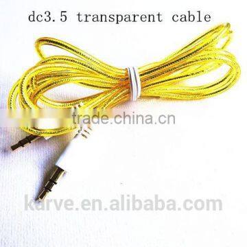 DC3.5 Transparent Cable Data Link Cable Laptop Data Cable Six Colors