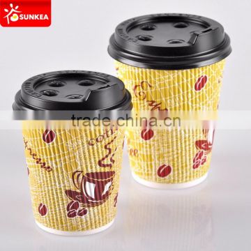 12oz white coffee Cup cap, Plastic Cup lid with sip mouth