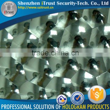 Holographic plastic wrap film and window film