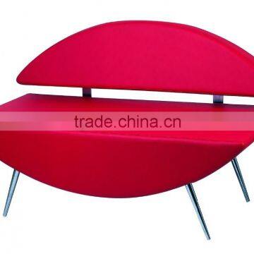 2015 Red 3-seater Waiting Chair for Salon