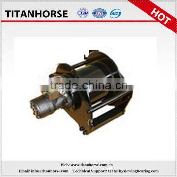 winch spool rotated by SE17 inch slewing drive with hydraulic motor