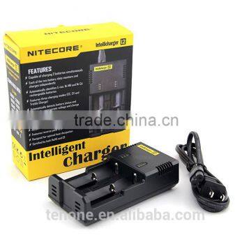 Best selling high quality battery charger multi-function nitecore charger i2 with EU/UK/US plug