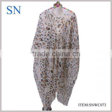 2015New style fashion leopard spots cheap pashmina