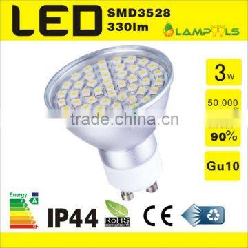 GU10 3528 SMD LED lamp replace 40W Halogen GU0