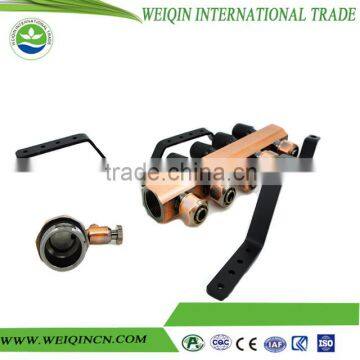 Brass Manifold DN25 or 32 With Automatic Thermostatic Valve Manifold Gauge no Lecking Made in China photo-2