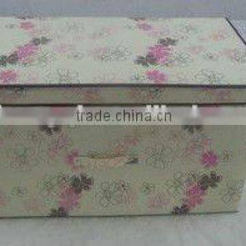 2012 hot sell fashion non-woven serie folding storage box