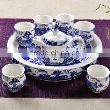 Chinese Special Design 8pcs Teaset With Tea Tray Wholesale Teaset for Promotional With 350ml Teapot 100ml Teacup Tea Tray photo-2