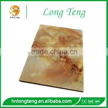 1220*2440mm yellow marble design pvc marble sheets for india market