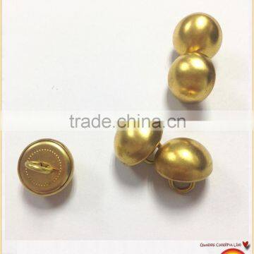 Round bead shape plating Golden metal snap button