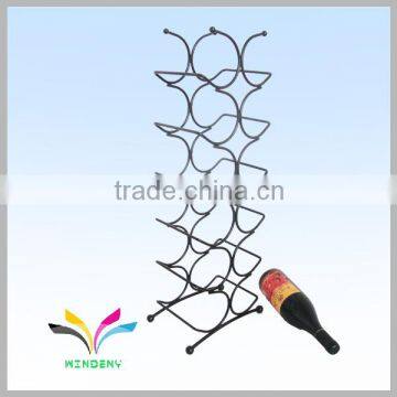 OEM Design Metal Black 8 Bottles Wine Display Rack for Bar photo-3