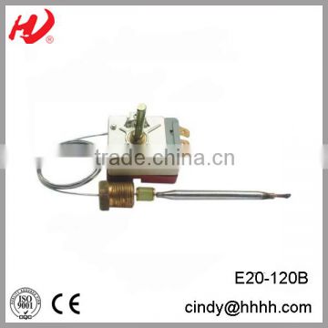 Thread 3/8 BSP 16A heating capillary thermostat E-20-120B