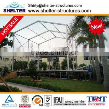 20x50m Double Story Aluminium Shelter Marquee For Events, Aluminum Double Deck Shelter Tents For Sale