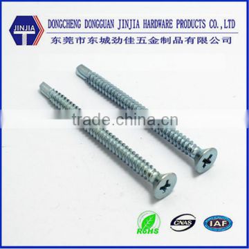 ASME10#-16*65 zinc phillips CSK head self drill screws