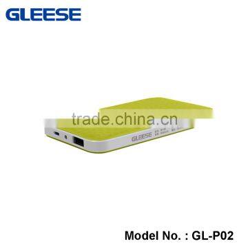 GLEESE 6000mAh MINI Slim portable power bank use polymer battery companies size is credit card power bank