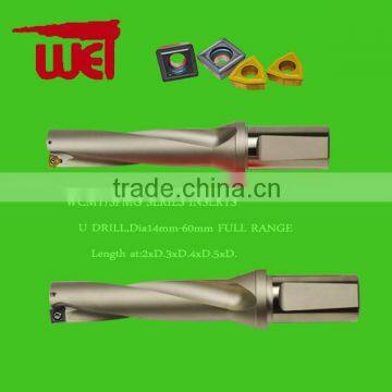 WET brand metal drilling carbide tip drill with coolant hole