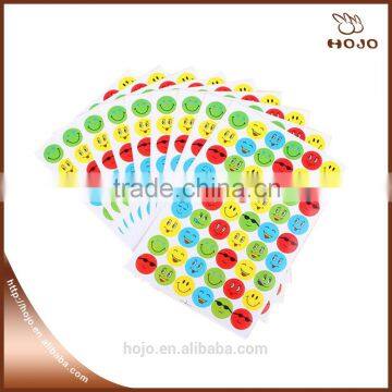 School Supply Smile Stickers Cutomized Cartoon Sticker Toys for Kids 10pcs/set