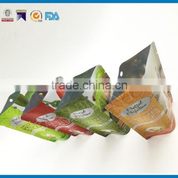 Heat seal moisture proof stand up sauce packaging pouches