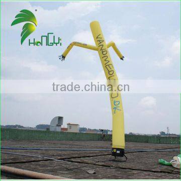cheap custom small advertising inflatable air dancer / sky dancer / 6m high yellow inflatable tube man for sale