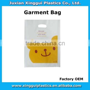 designed die cut plastic garment bag gift bags from china