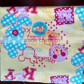 Hight quality printed flannel fabric double-sided