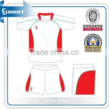 active white and red rugby sportwear for men