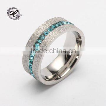 Titanium 316l Stainless Steel Engagement Rings With Stones Brushed Stainless Steel Wedding Ring Quality Choice photo-2